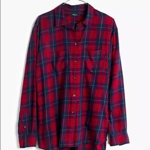 Madewell Oversized Boyfriend in Edina Plaid